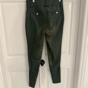 Pomme Equestrian Nellie Bling Deep Forest Green Full Seat Breeches